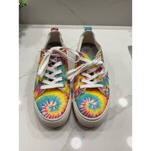 Jelly Pop Platform Chunky Tie Dye Sneakers Size 8